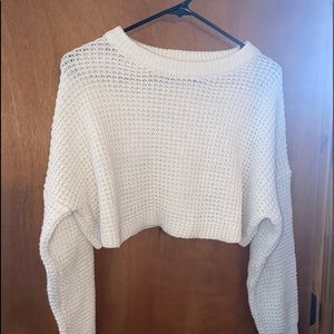 Cropped Knitted Sweater